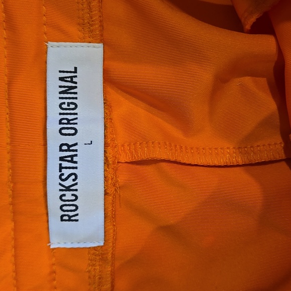 Original Rockstar Streetwear Orange Stacked Pants NWOT Sz L - Picture 3 of 4